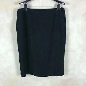 BASLER Triacetate Woven Black Essential Pencil Skirt NEW Size EUR 42 (US 32")